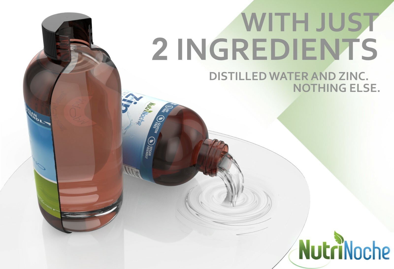 NutriNoche Liquid Zinc Liquid – Colloidal Minerals – BEST Zinc Supplement