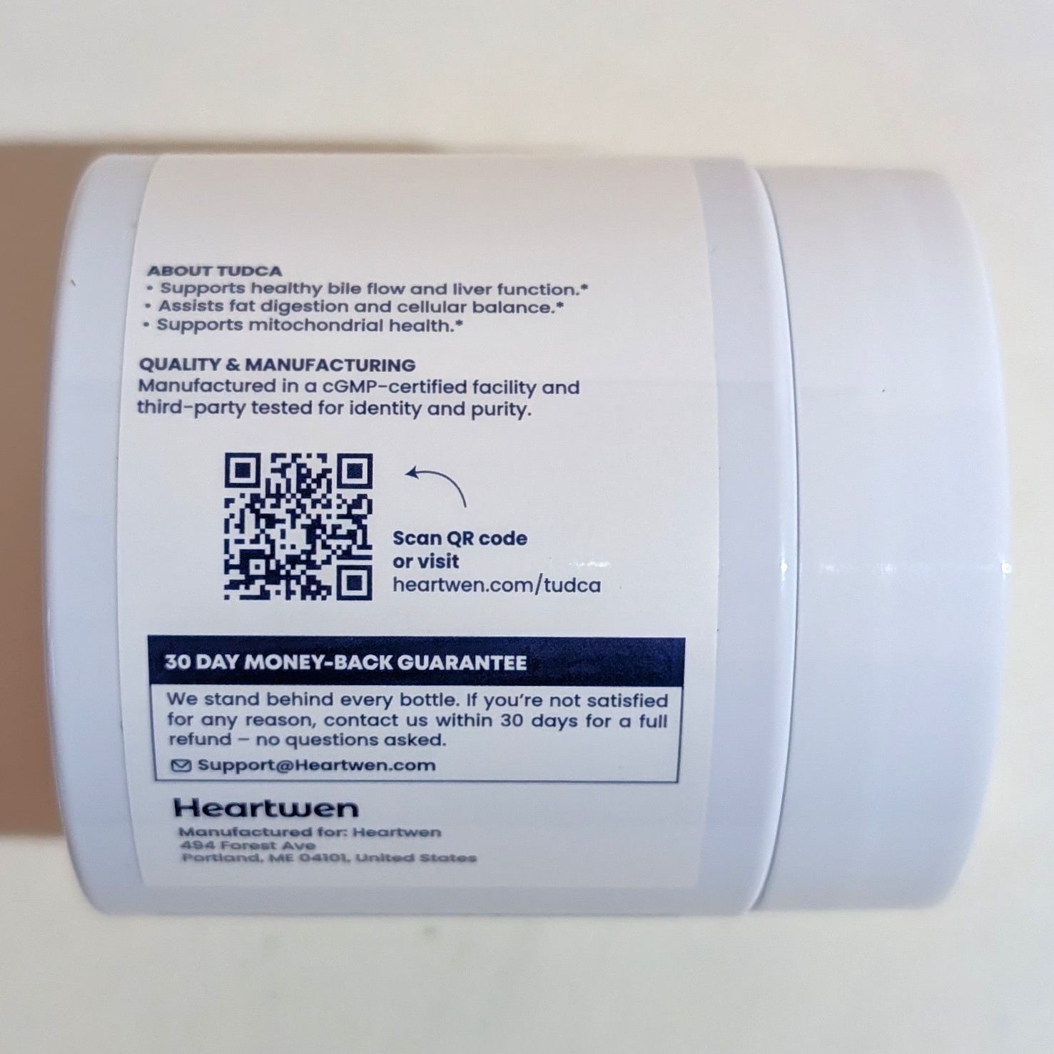 TUDCA 500mg per Serving 250mg Capsules Tauroursodeoxycholic 60 Ct Exp 06/04/2028
