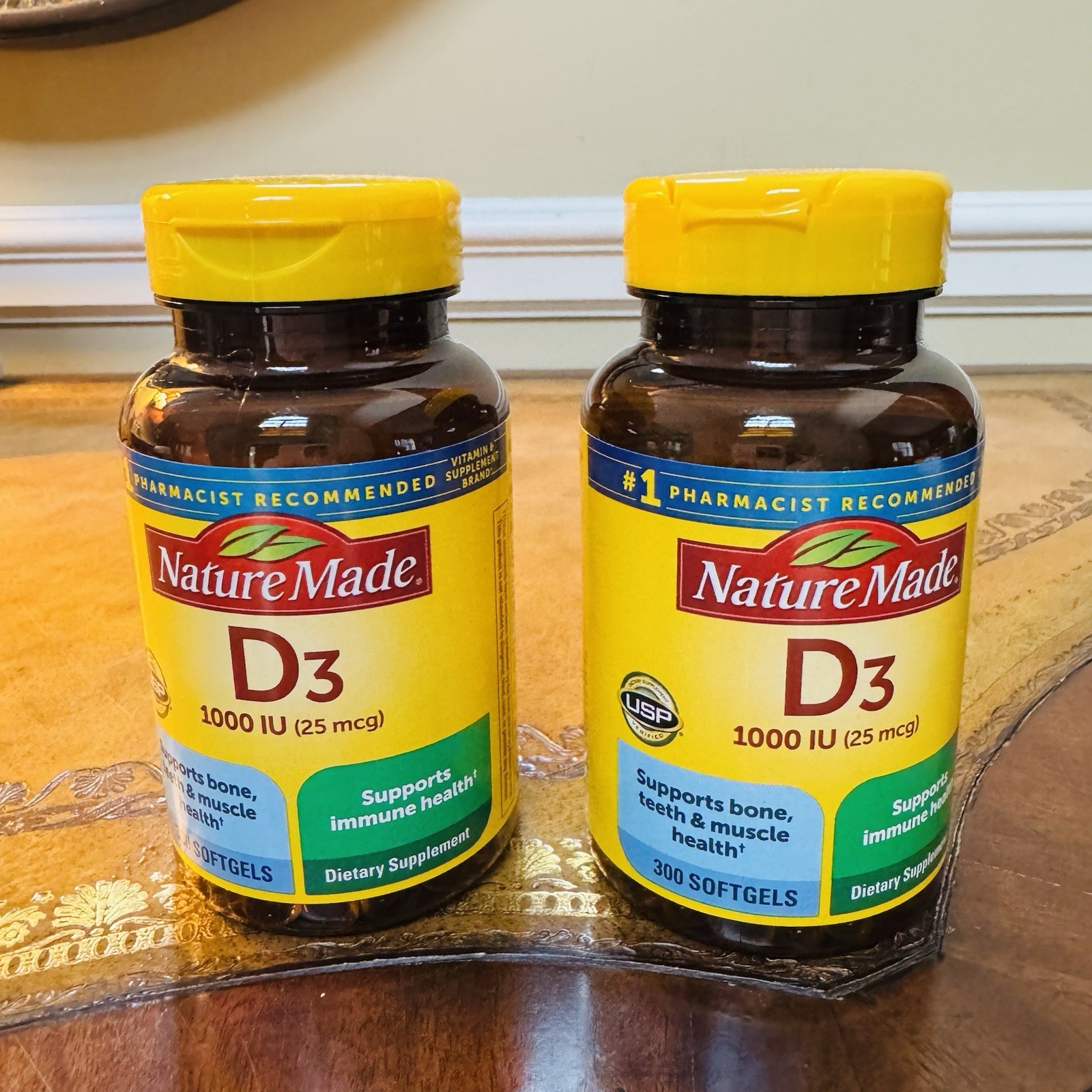 Nature Made Vitamin D3 1000 IU 25mcg Liquid Softgels 600 Count Expires 4/27 NEW