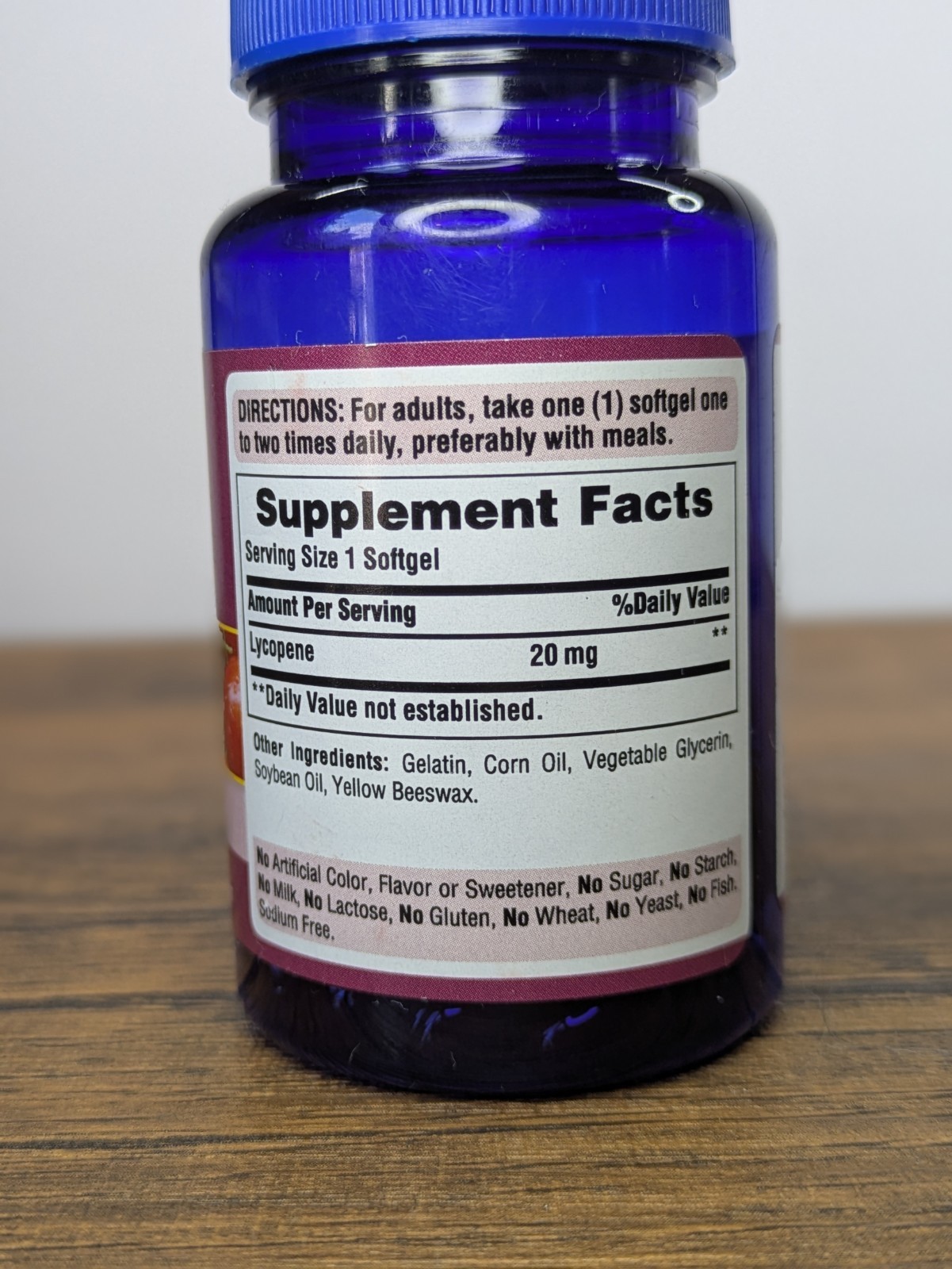 (3 Pack) Puritan’s Pride Lycopene 20mg 60 Softgels, Exp 06/2028