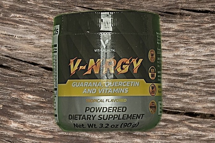Vital Health® V-NRGY 3.2 oz 90g Natural Energy Vitamin Drink Mix Tropical Flavor