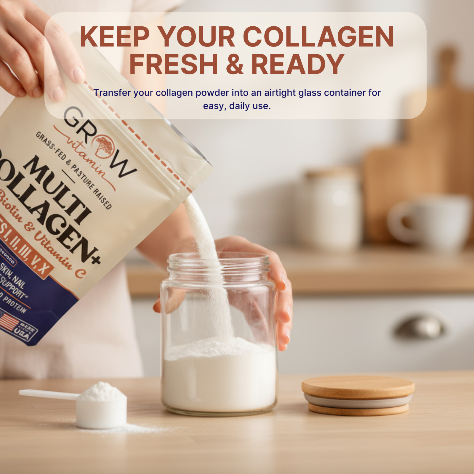 (Type I,II,III,V,X) Multi Collagen Peptides Powder-Hydrolyzed Protein Peptides