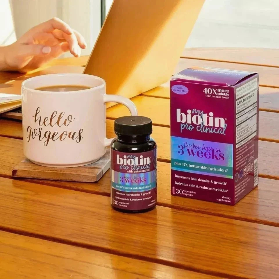 3 pack Purity Products My Biotin ProClinical MyBiotin Thicker Hair 90 Capsule