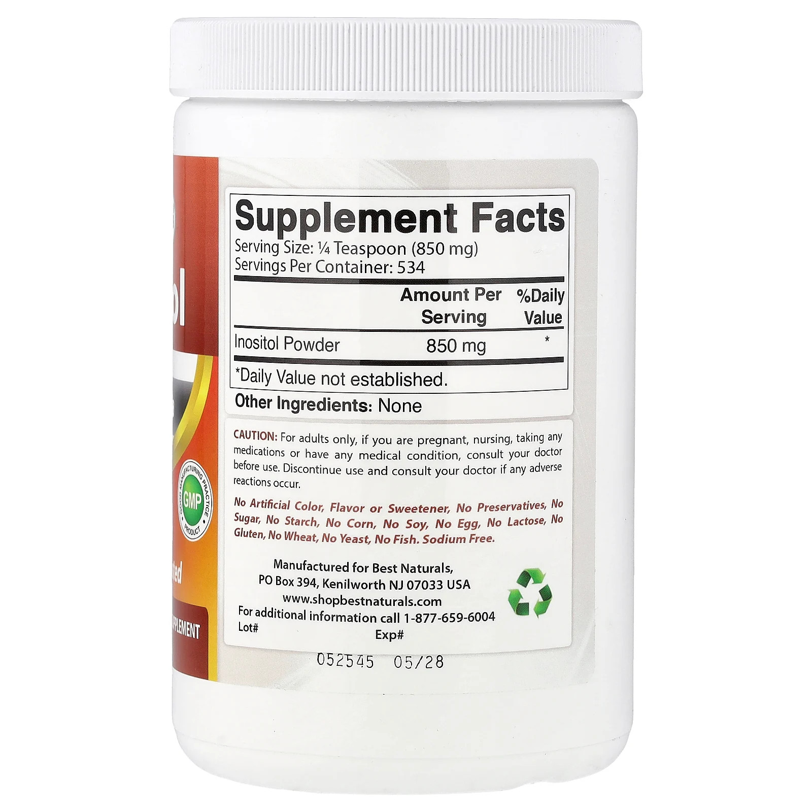 Inositol, 1 lb (454 g)