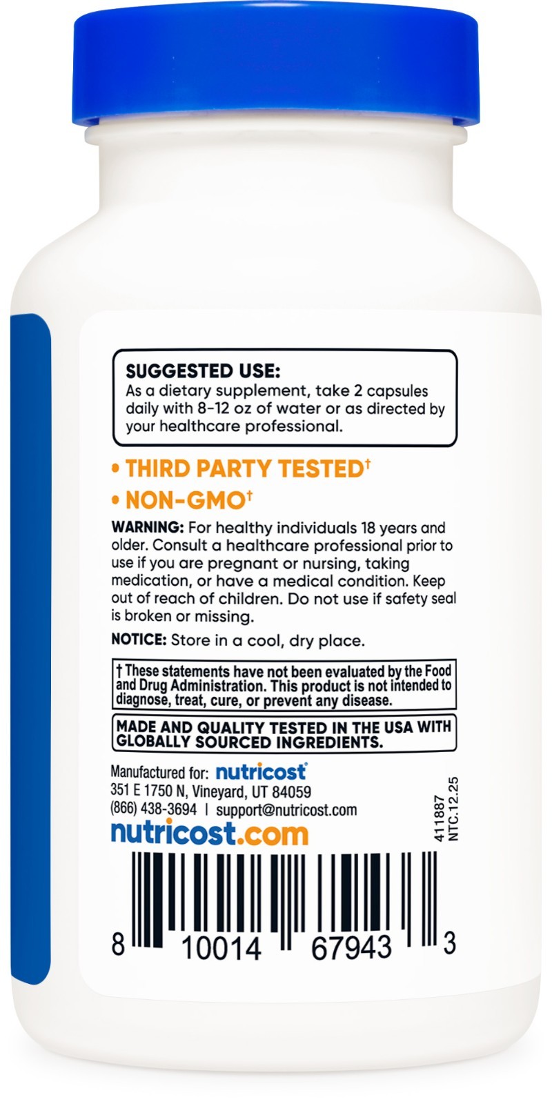 Nutricost Multivitamin for Men 120 Capsules – Vitamins and Minerals