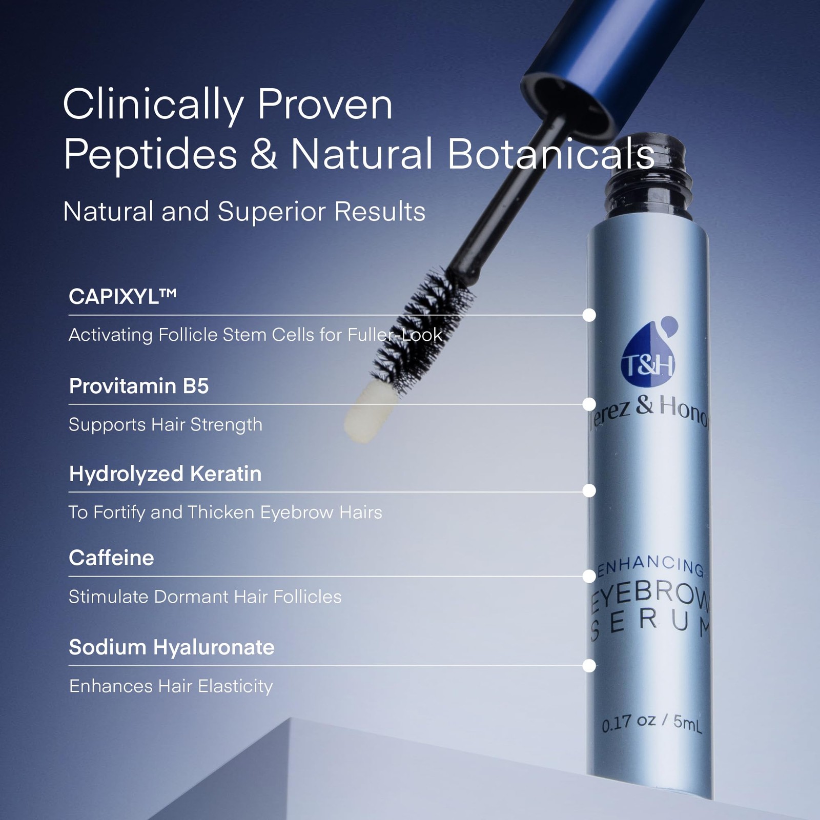 Eyebrow Growth Serum – Natural 0.17 Fl Oz (Pack of 1), Clear