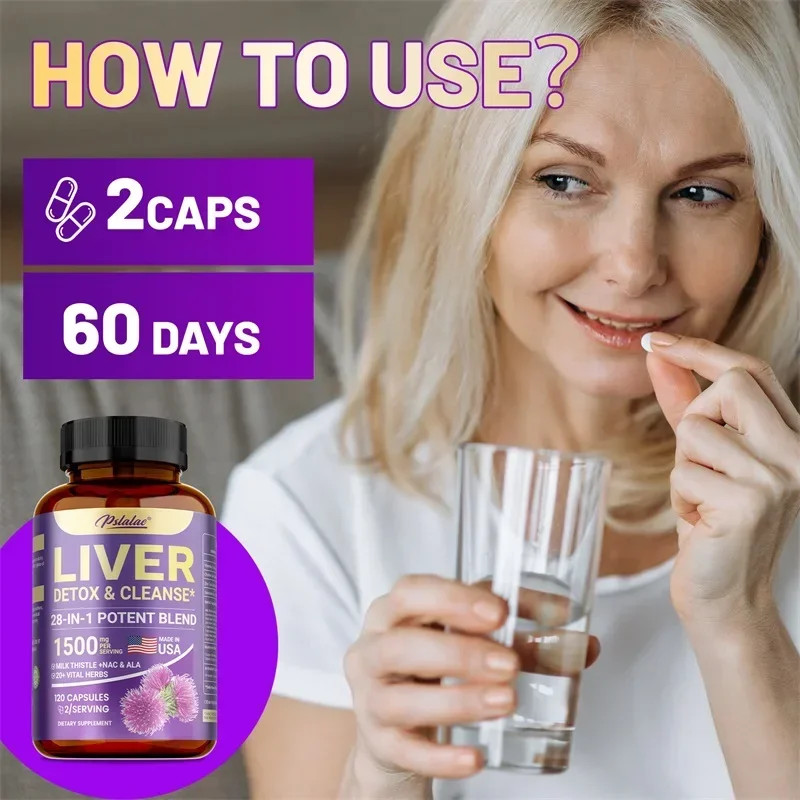 Liver Detox & Cleanse 240pcs – Kidney Health, Liver Cleanse, Detox & Repair