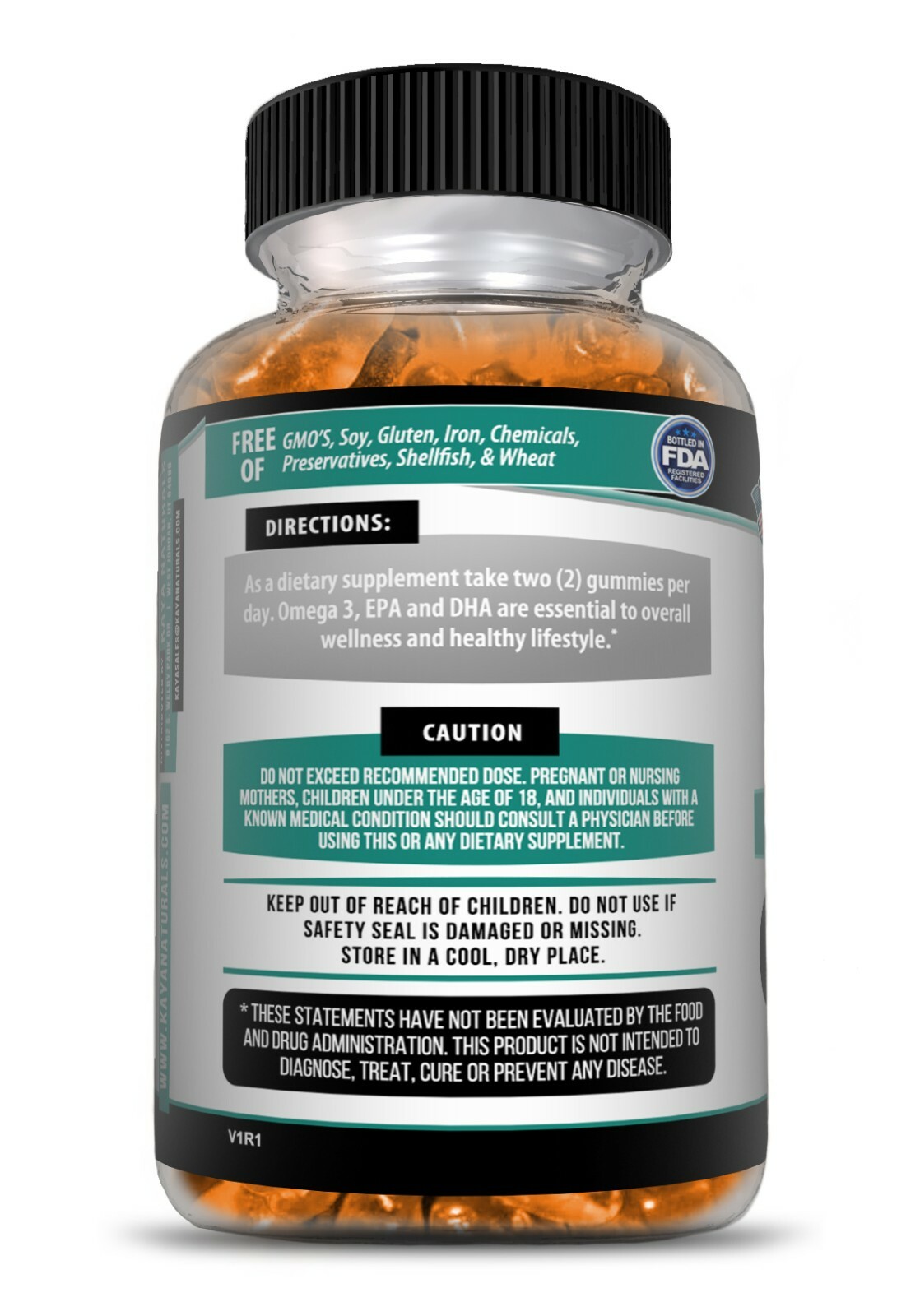 Omega 3 Gummies 60ct, Supports Joint Inflammation, Heart, Brain & Overall Health