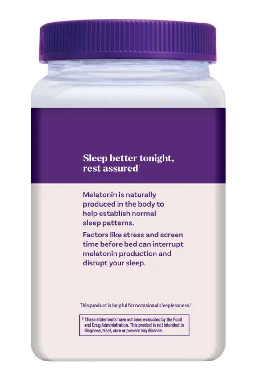 Natrol Melatonin 5mg Sleep Support Gummies, Strawberry Flavor, 180 Count