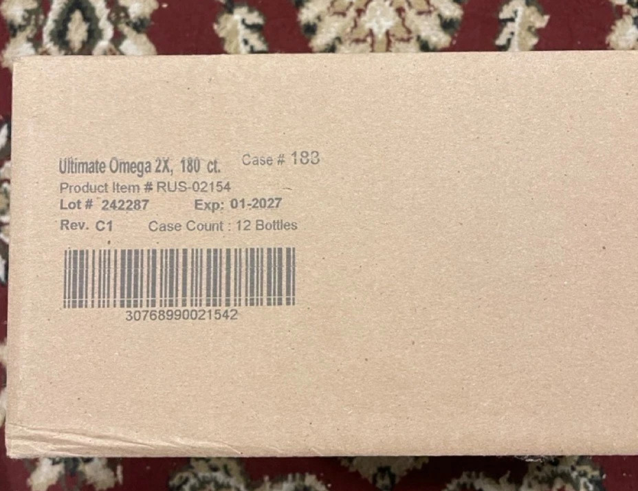 LOT 2 NordicNaturals Ultimate Omega 2X 180 Softgels,Lemon Flavour Exp 1/2027