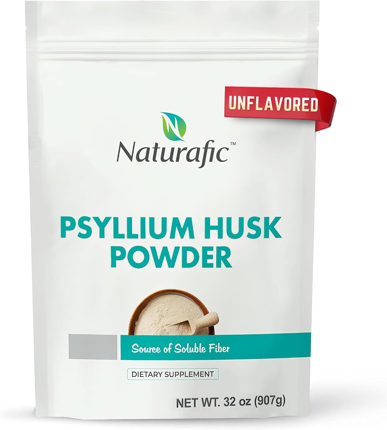 Psyllium Husk Powder Unflavored – Digestive Fiber Supplement for Bowel Regularit