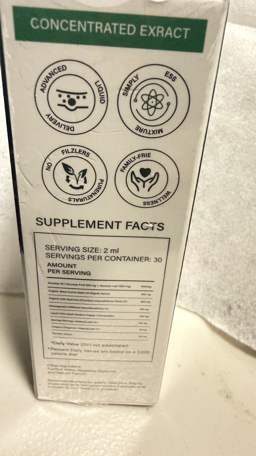 Soursop Multivitamin Liquid Drops, Bitters 2 Fl Oz (Pack of 1)