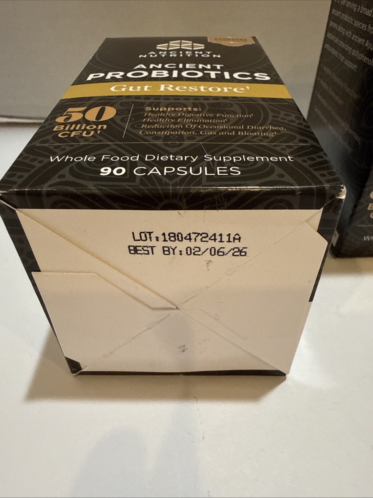 (4) Ancient Nutrition Probiotics Gut Restore Digestive 90 Capsules EXP 02/2026