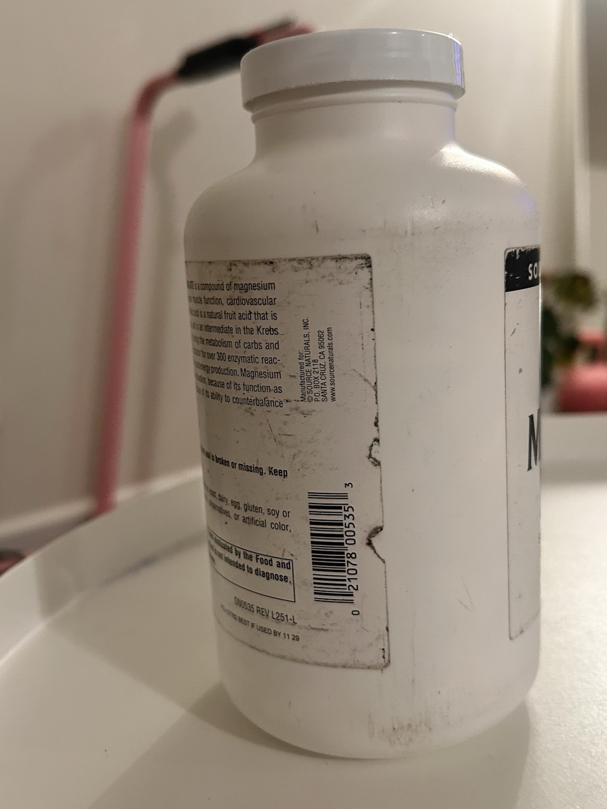 Source Naturals Magnesium Malate 360 Tablets – Muscle & Energy Support