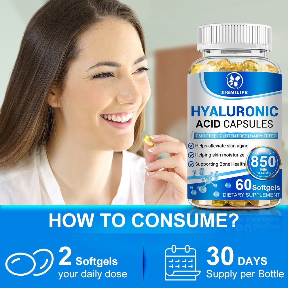 Hydrating Hyaluronic Acid Capsules Supports Anti-Aging Wrinkles & Joint Wellness