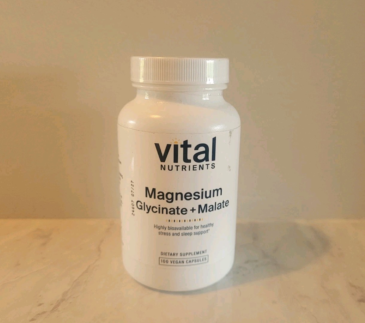 Vital Nutrients Magnesium Glycinate + Malate | 120mg 100 Count