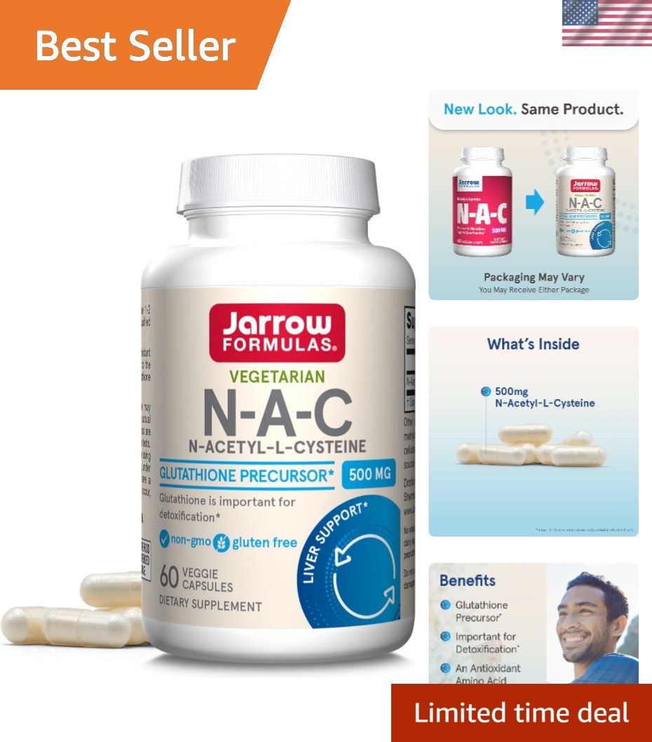 N-A-C 500 mg – Antioxidant Support for Liver Health, 60 Veggie Capsules