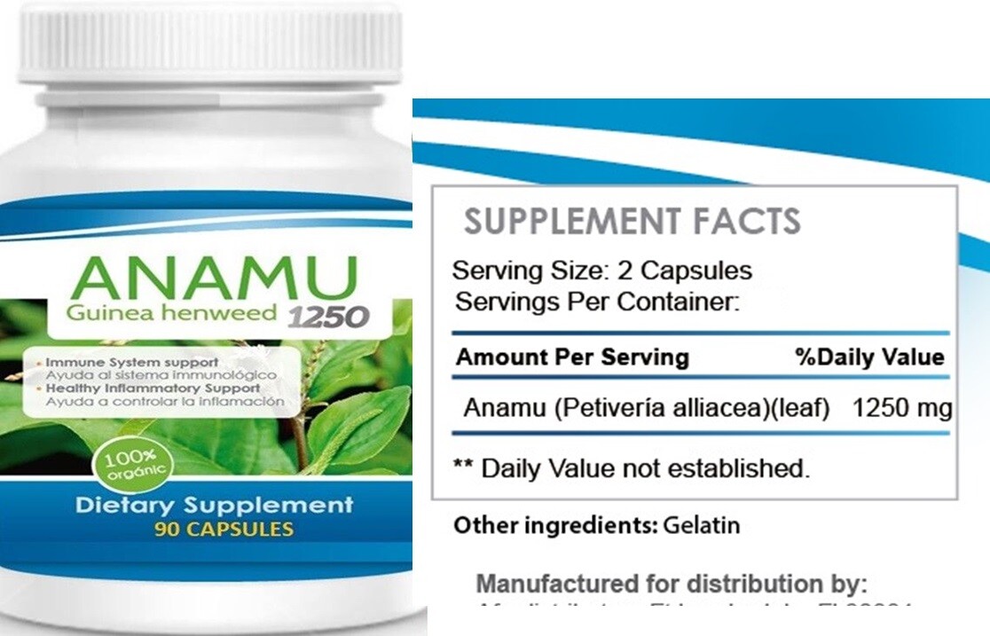 Probiotic madre cell Afa nopal Anamu Cell Protector Antioxidant regenex