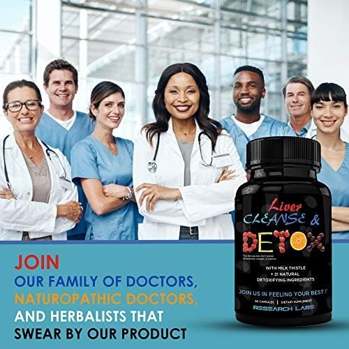 Research Labs 2 Pack Doctor Recommended Premium Liver Detox Cleanse & Support…