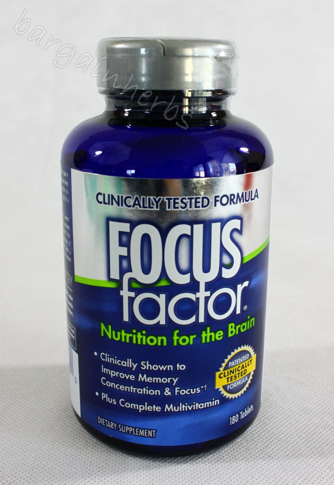 FOCUS factor Nutrition for the Brain Dietary Supplement, 180 Tablets Exp:06/2025