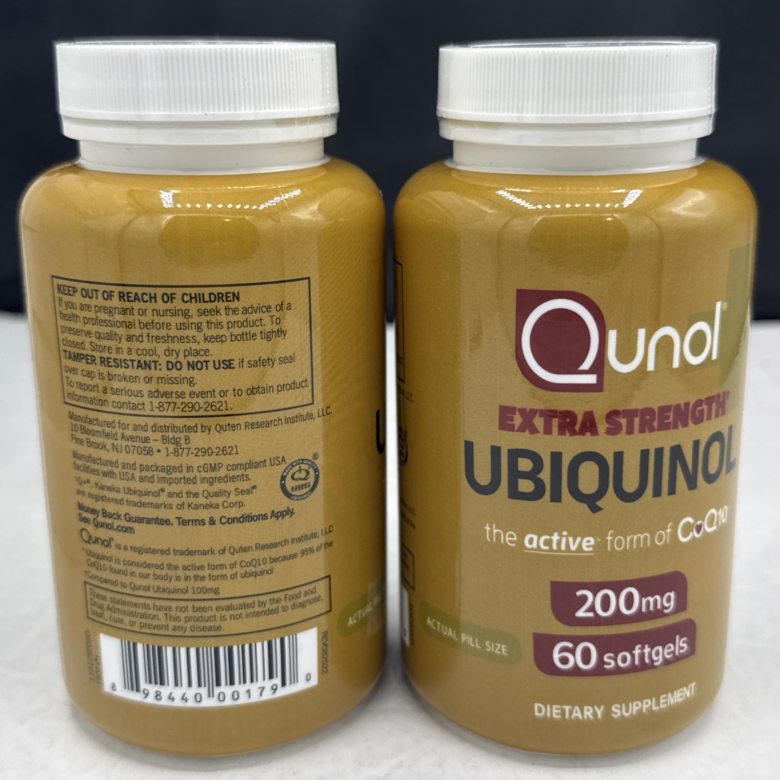 2 Ubiquinol, Qunol Extra Strength 200 mg. (60 Softgels X 2) EXP 08/2026 (a)