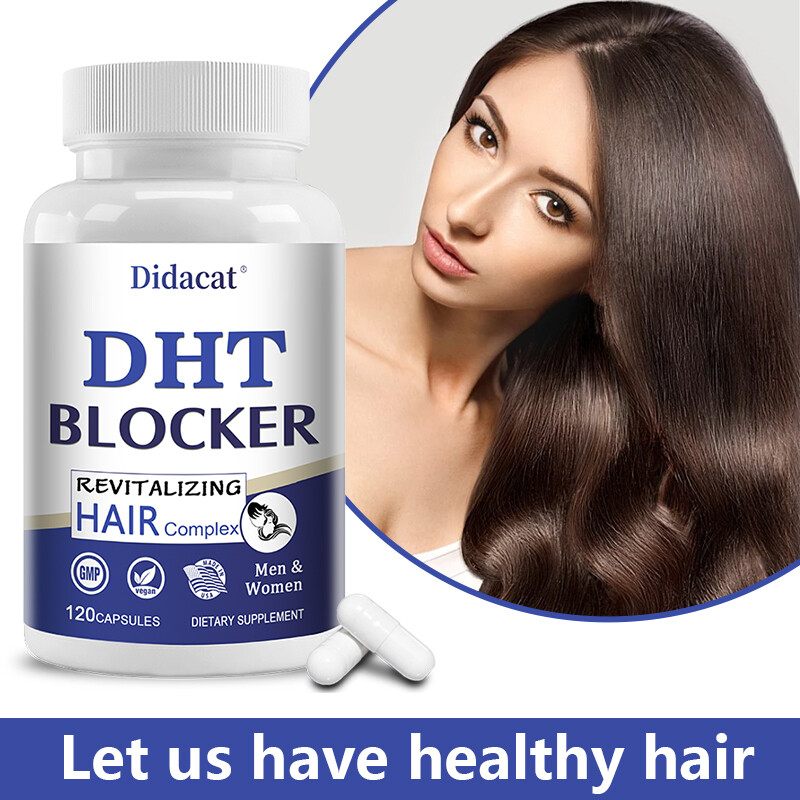 DHT Blocker with Biotin – Boosts Hair Growth & New Follicle Growth 30/60/120Caps