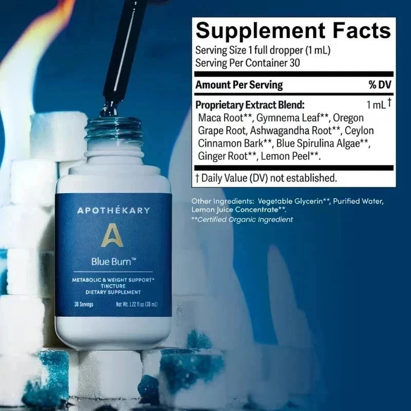 Apothekary Blue Burn: Vegan, Alcohol-Free, USA