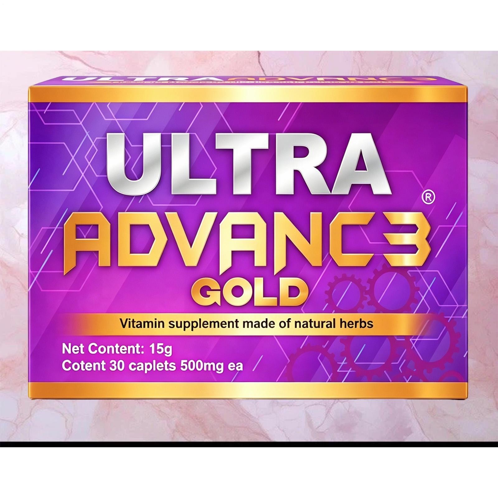 2 Pack Ultra Advance Vitamin & Mineral Supplement 30 Capsules 500 Mg