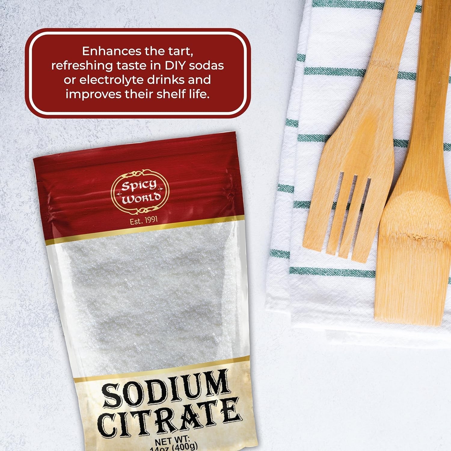 Sodium Citrate Powder 14 Oz Food Grade Non GMO Cheese Emulsifier