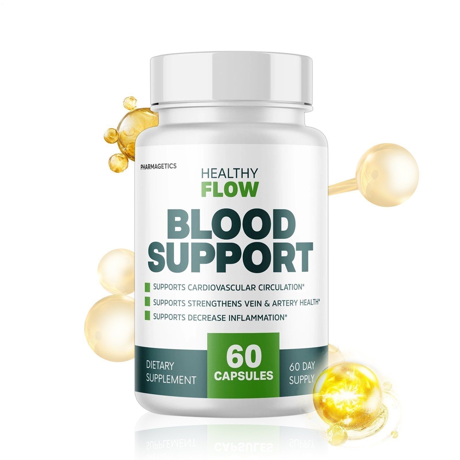 2Pack Healthy Flow Blood Support, Cardiovascular Circulation 120 softgels SKY