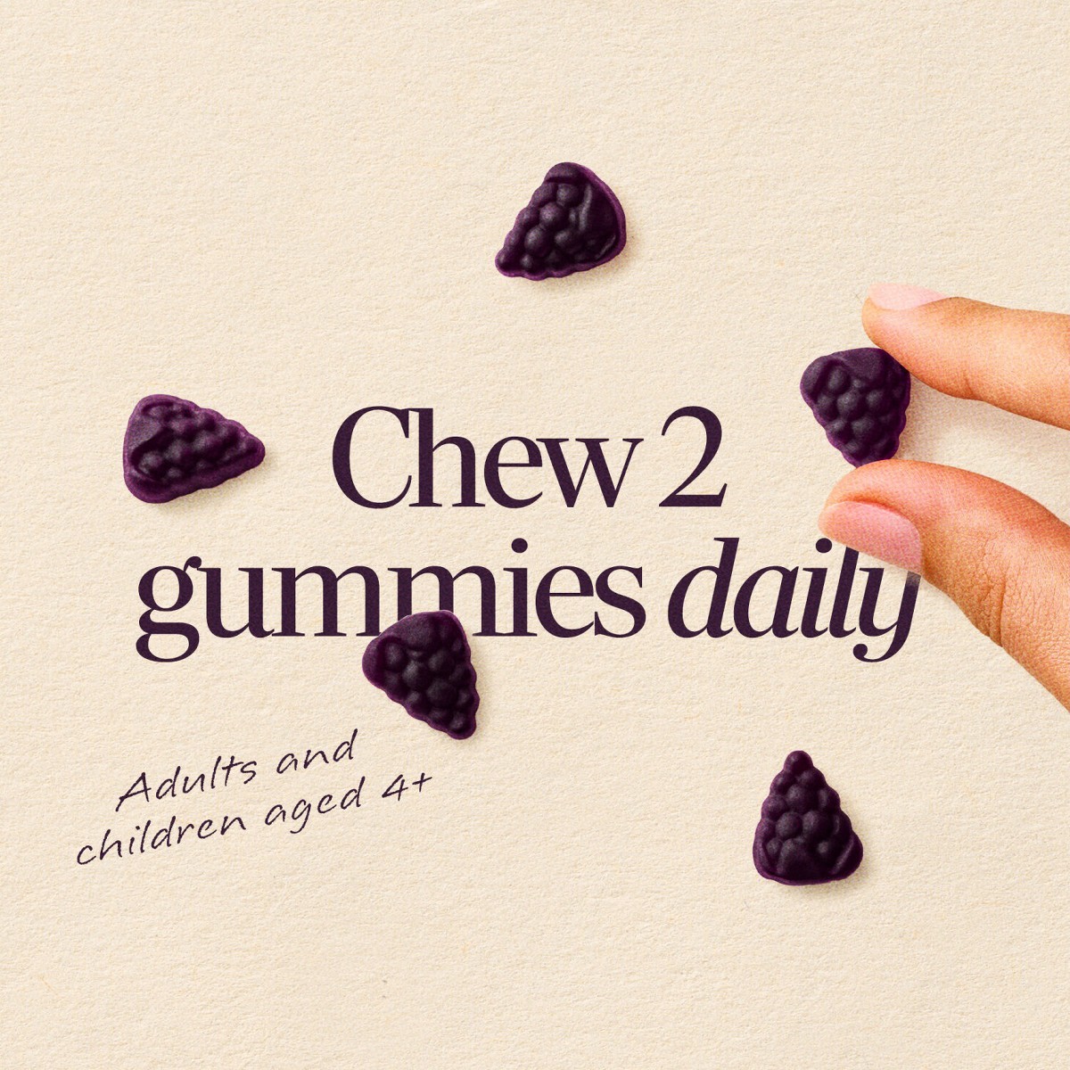 Sambucus Elderberry Immune Gummies with Vitamin C, Vitamin D3 and Zinc – 60ct