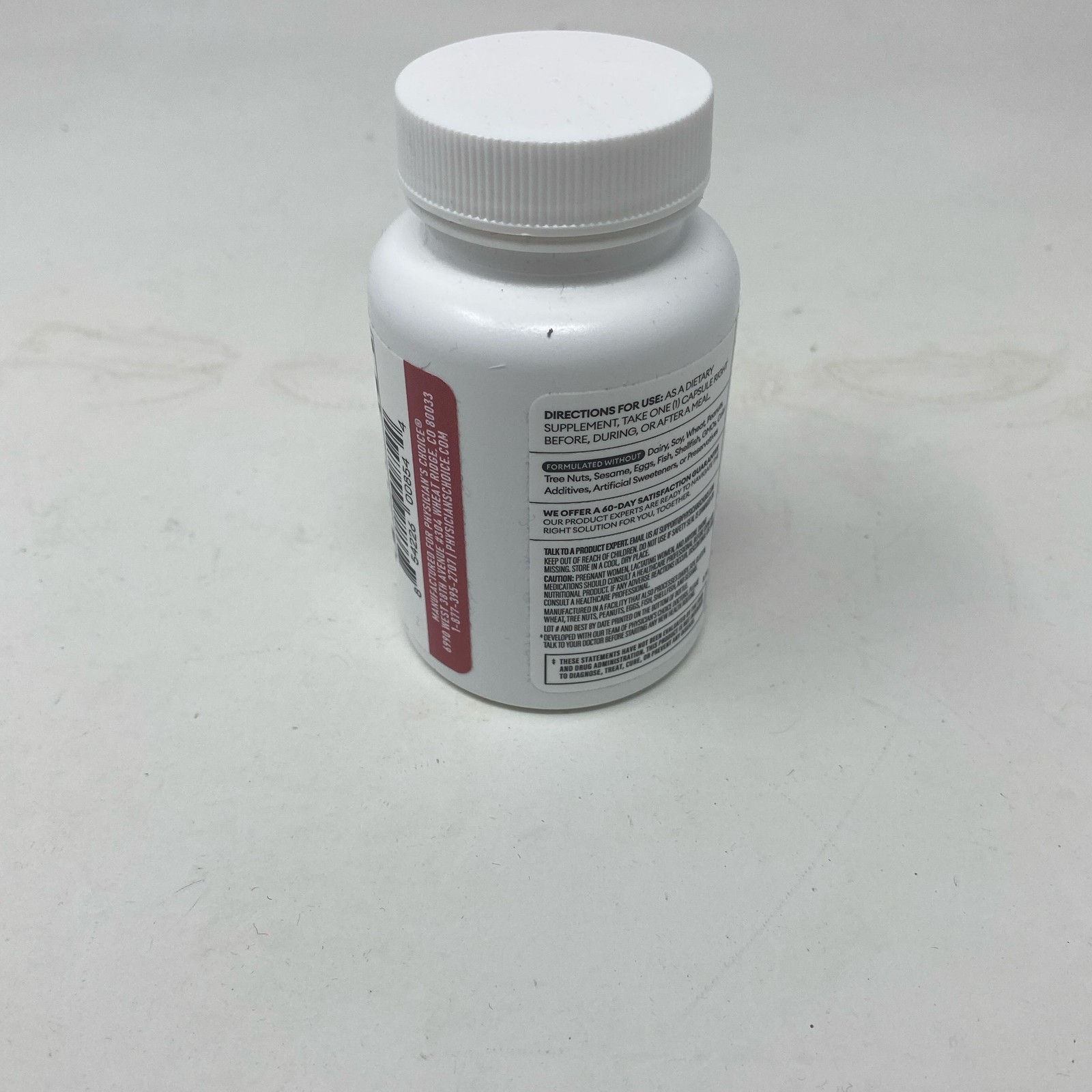 Physician’s Choice Digestive Enzymes, White/Red, 60 Capsules