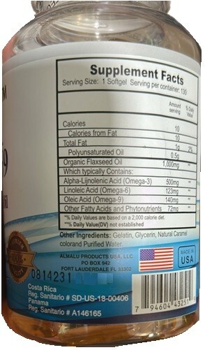 BEST TRIPLE STRENGTH OMEGA OIL PILLS 130softgel HIGHEST POTENCY great FLAVOR 369