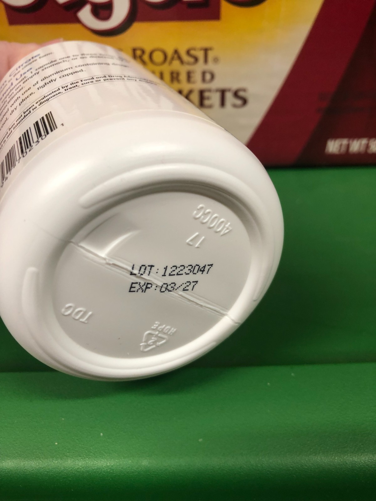 OPEN BOTTLE – 17 PILLS REMAIN EXP 03/27 Allergy Research Group Calcium Citrate