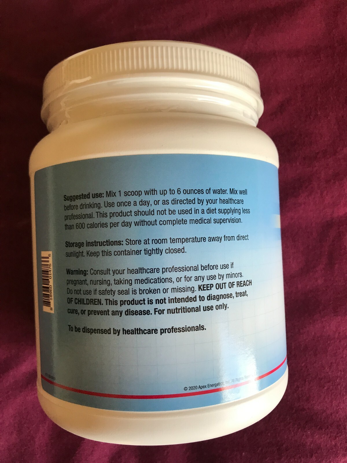 ClearVite CHC by Apex Energetics (K111) 1.21 lbs Chocolate Flavor! Best by 03/28