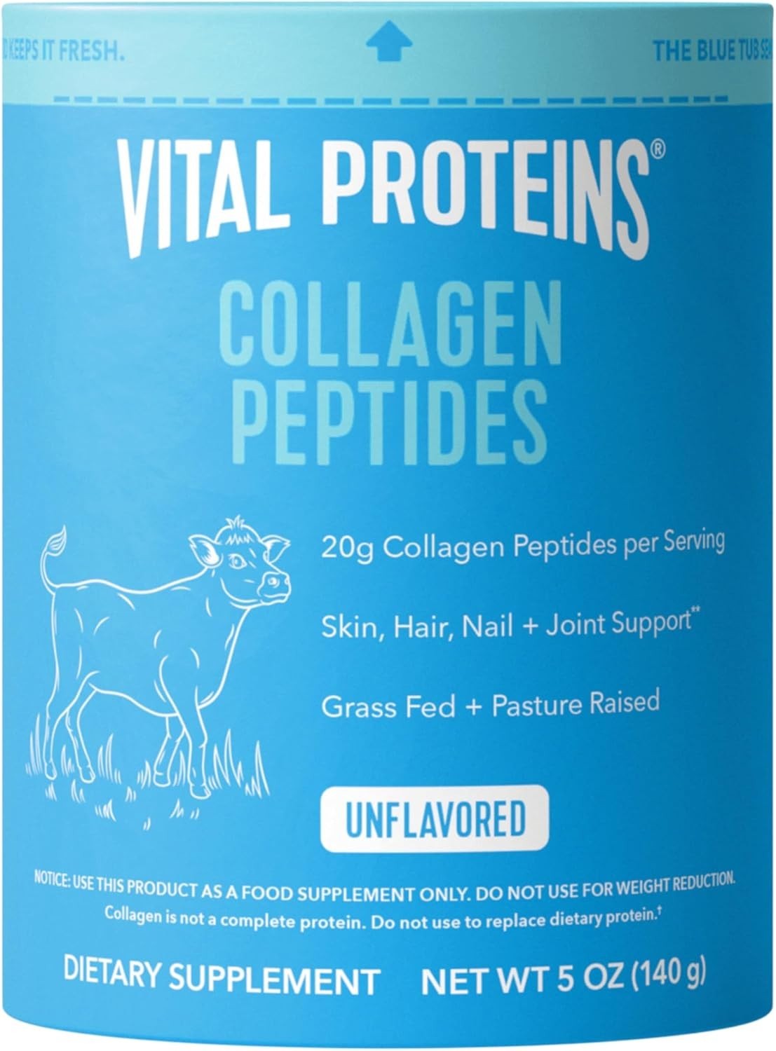 Hydrolyzed Collagen Peptides Powder – Supports Skin, Hair, Nails & Joints