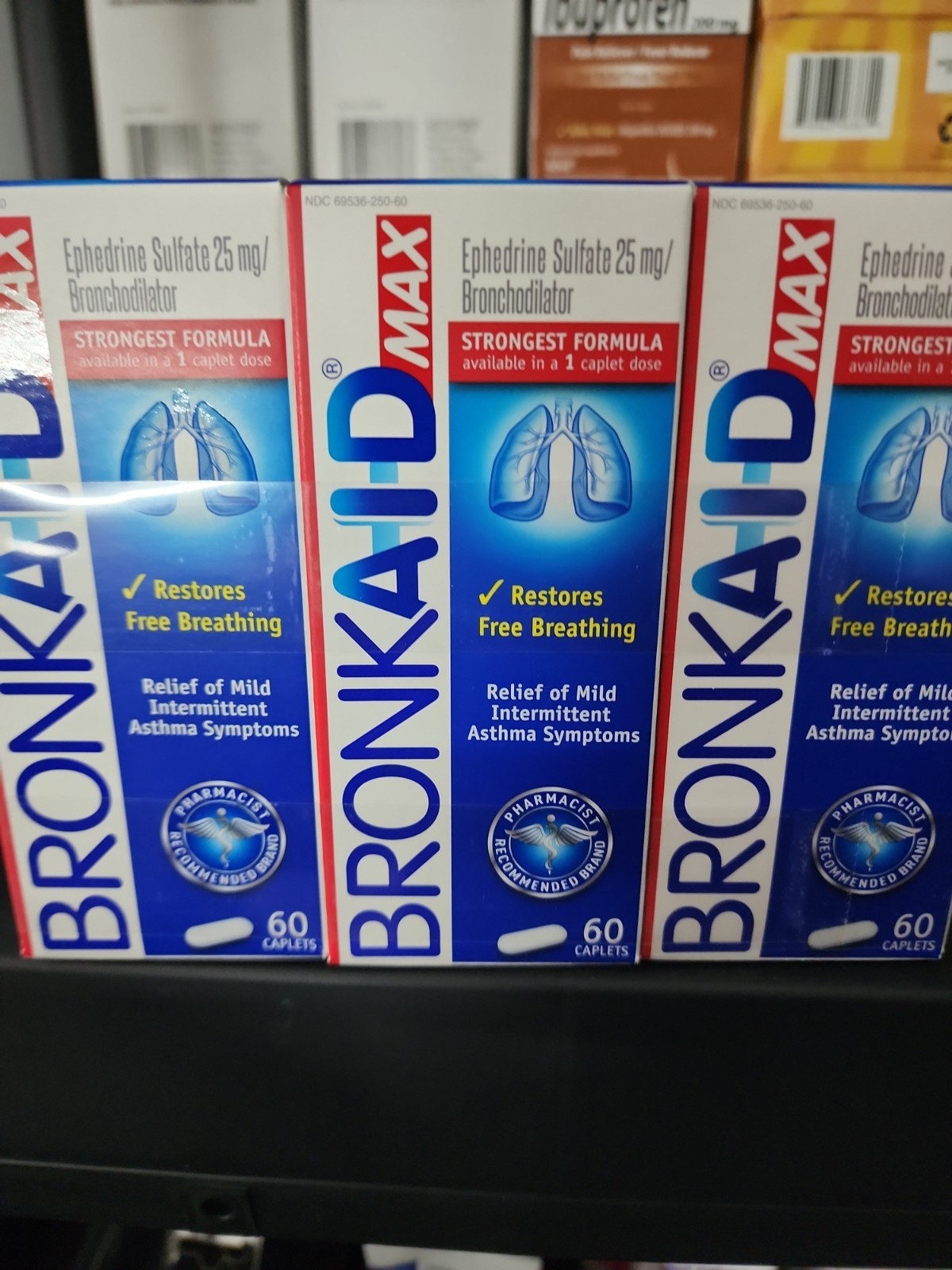 Bron kid Max 60 Caplets – Lot of 3 Boxes