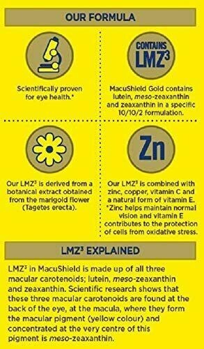 MacuShield Gold 90 Capsules Food Supplement