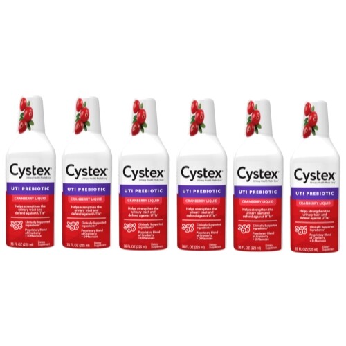 6 Pack Cystex Urinary Health Cranberry Flavor 7.6Oz Each