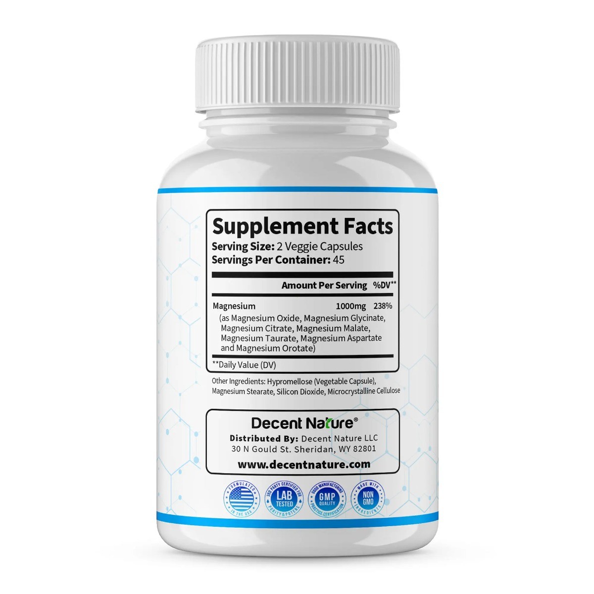 Magnesium Complex 1000mg – 7 Magnesium Blend for Sleep, Muscle & Heart Health