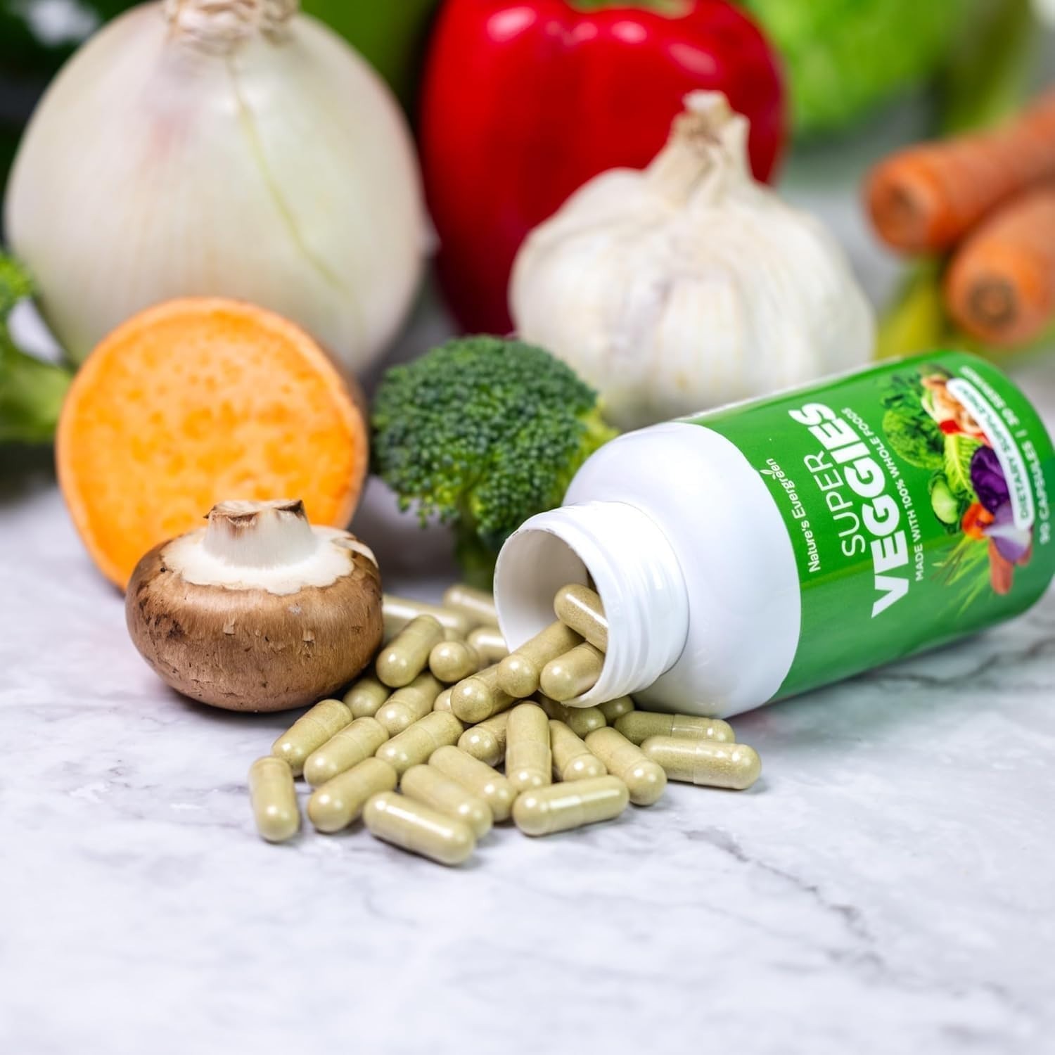 Super Food Fruits and Veggies Suppliment- 90 Fruit and 90 Vegetable Capsules