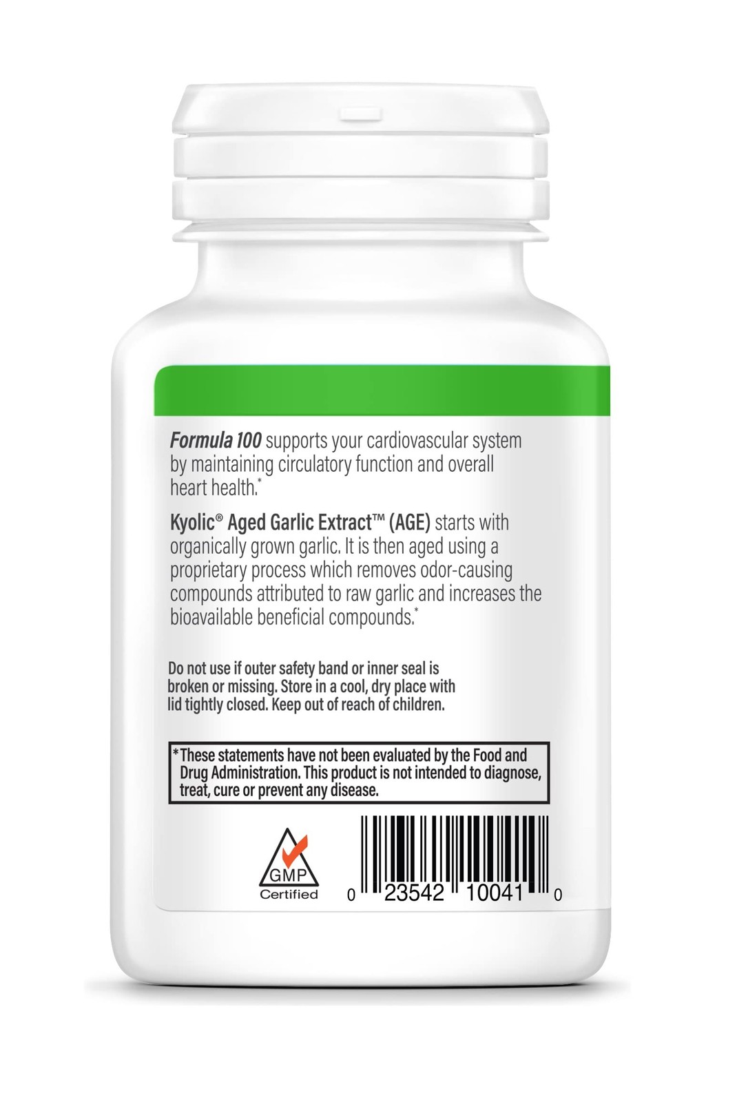 Kyolic Aged Garlic Extract 100 Capsules Cardiovascular Support And Wellness