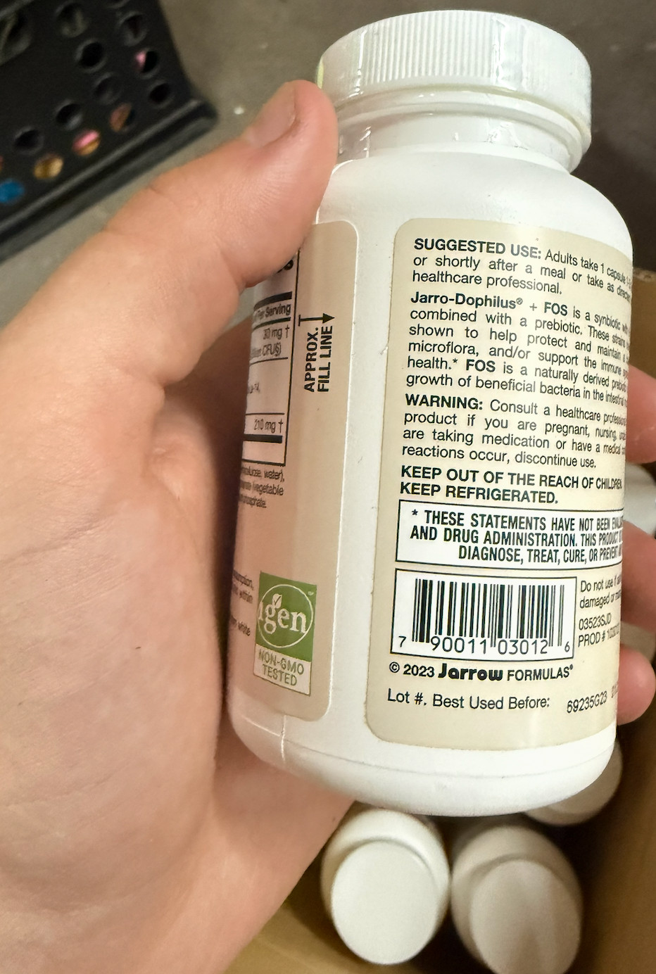 Jarro-Dophilus® + FOS, 200 Veggie Capsules