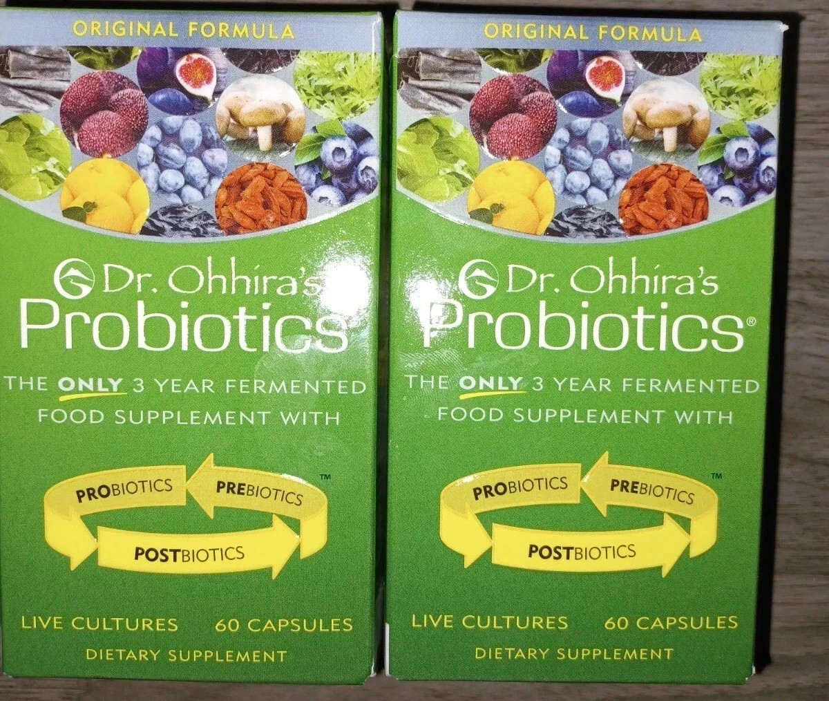 Dr. Ohhira’s Probiotics 60 Caps x 2 = 120 cap Exp 12/2028 Damaged Boxes