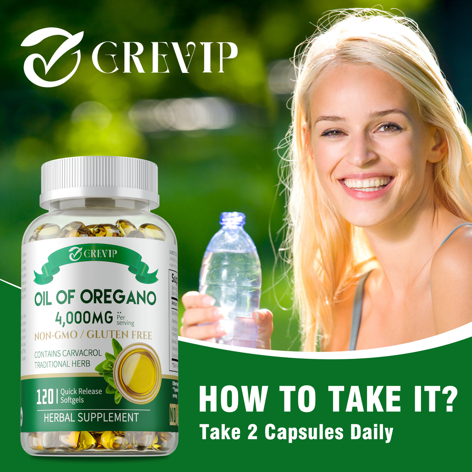 Oil of Oregano Capsules-with Carvacrol, Natural Immune Support, Antioxidant