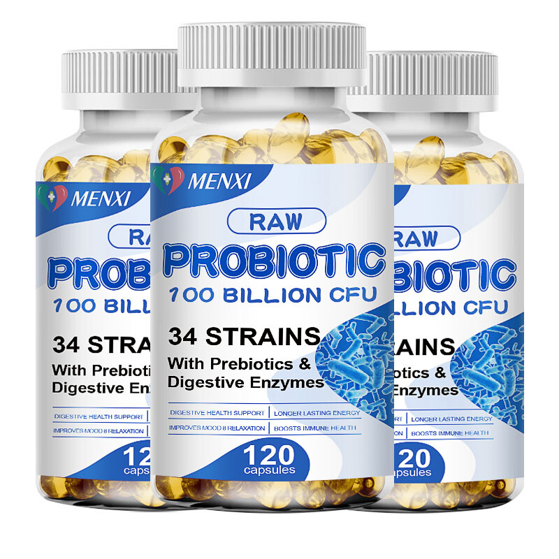 Probiotics Digestive Enzymes 100 Billion CFU Potency Immune Health 360 Capsules