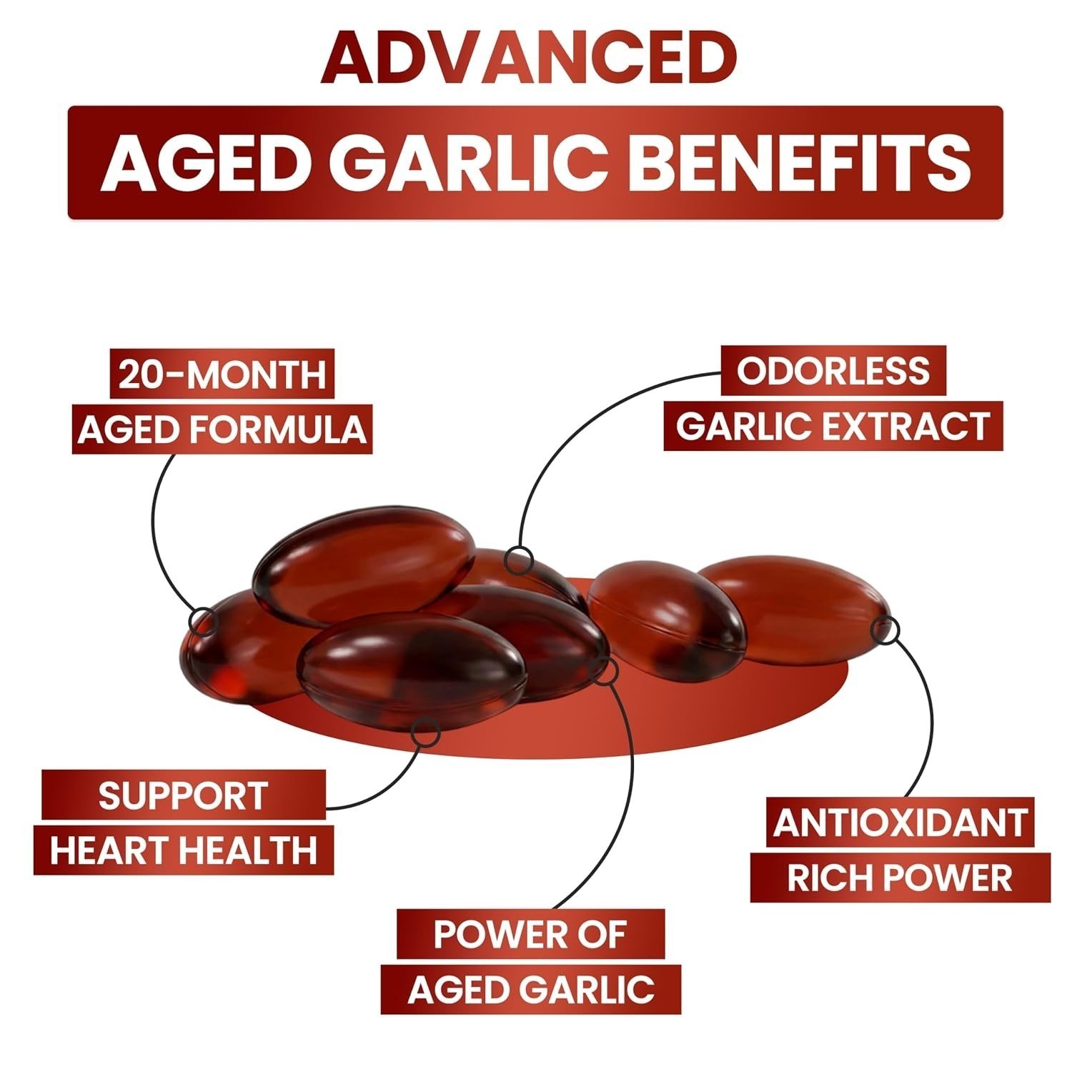 (2 Pack) Resilia Garlic Extract 1200mg Softgels – Odorless Aged Garlic Extra..