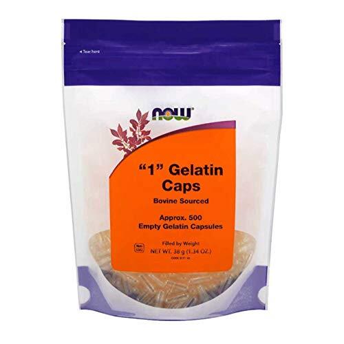 NOW FOODS Empty Capsules Gelatin #1 500 gel caps