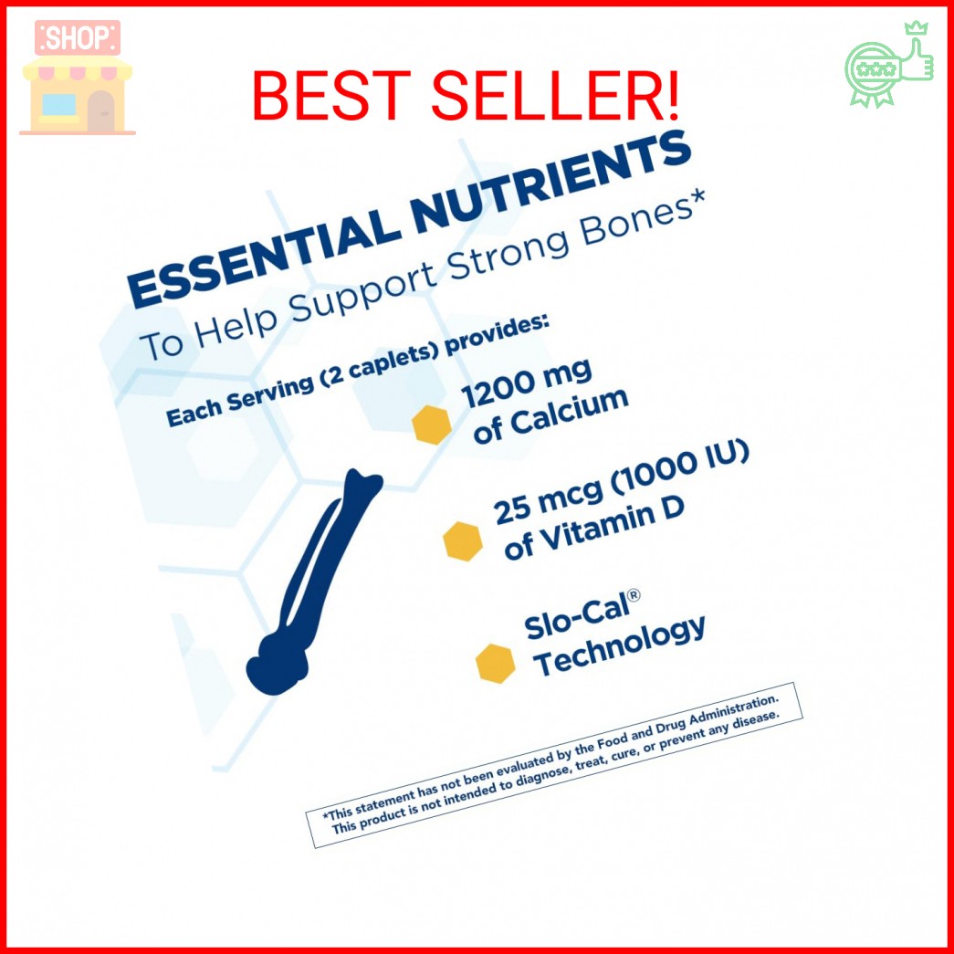 Citracal Slow Release- Calcium 1200 mg with Vitamin D3, Magnesium, Calcium Suppl