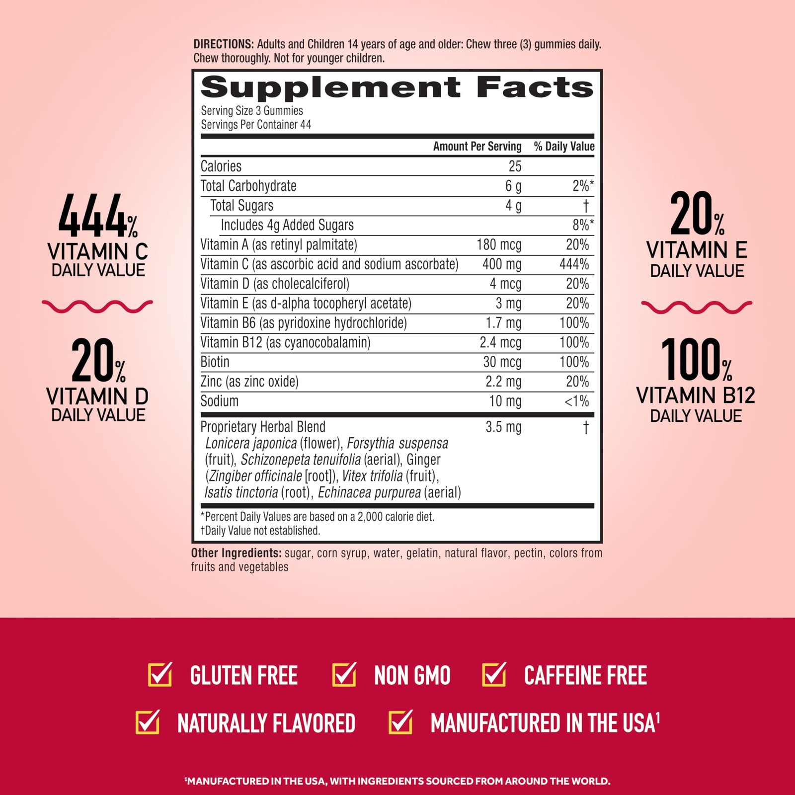 Airborne Immune Essentials 132 Count (Pack of 1), Orchard Fruit Flavor